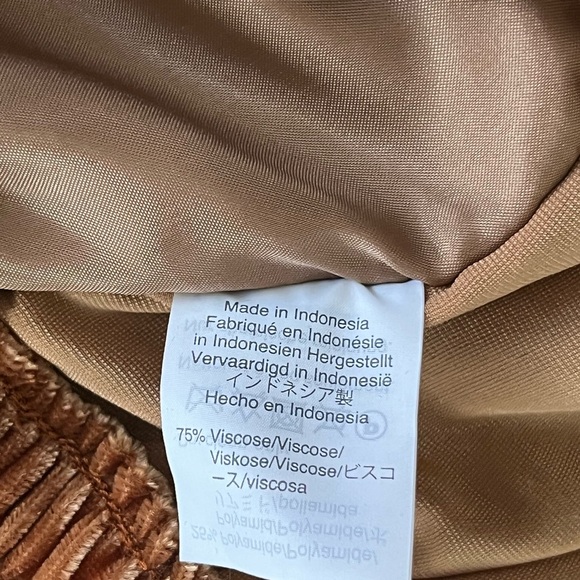 Madewell Copper Size XXS Velvet Lounge Pull On Track Trousers Ankle Pants - Picture 9 of 10